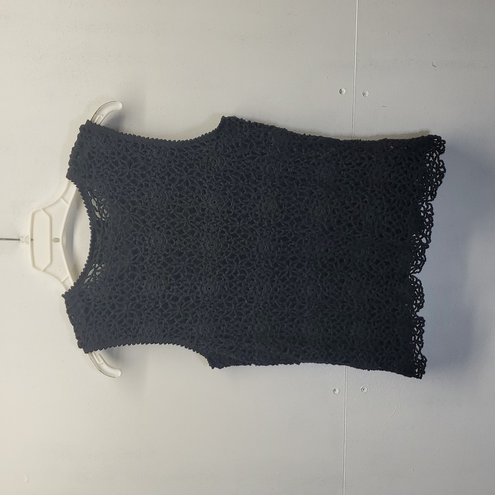 Josephine Chaus crocheted top Size L - Picture 3 of 5